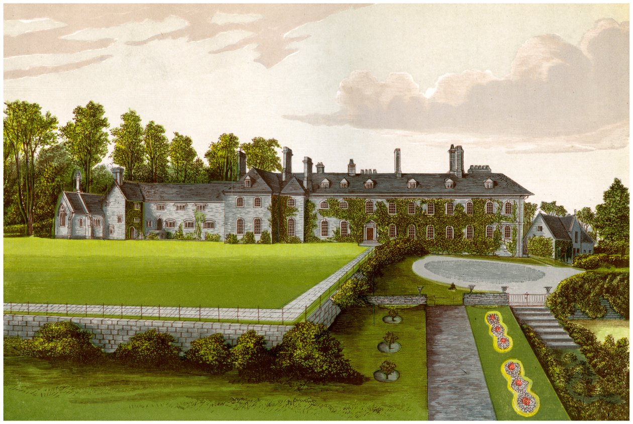 Cefn Mably, Glamorgan, Wales, a Kemeys-Tynte család otthona, 1880 alkotó: Unbekannt