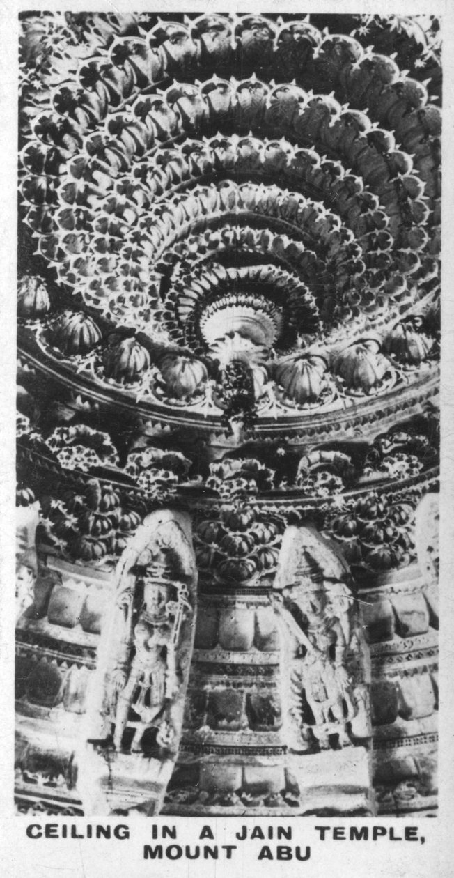 Mennyezet egy dzsain templomban, Mount Abu, Rajasthan, India, 1925 alkotó: Unbekannt
