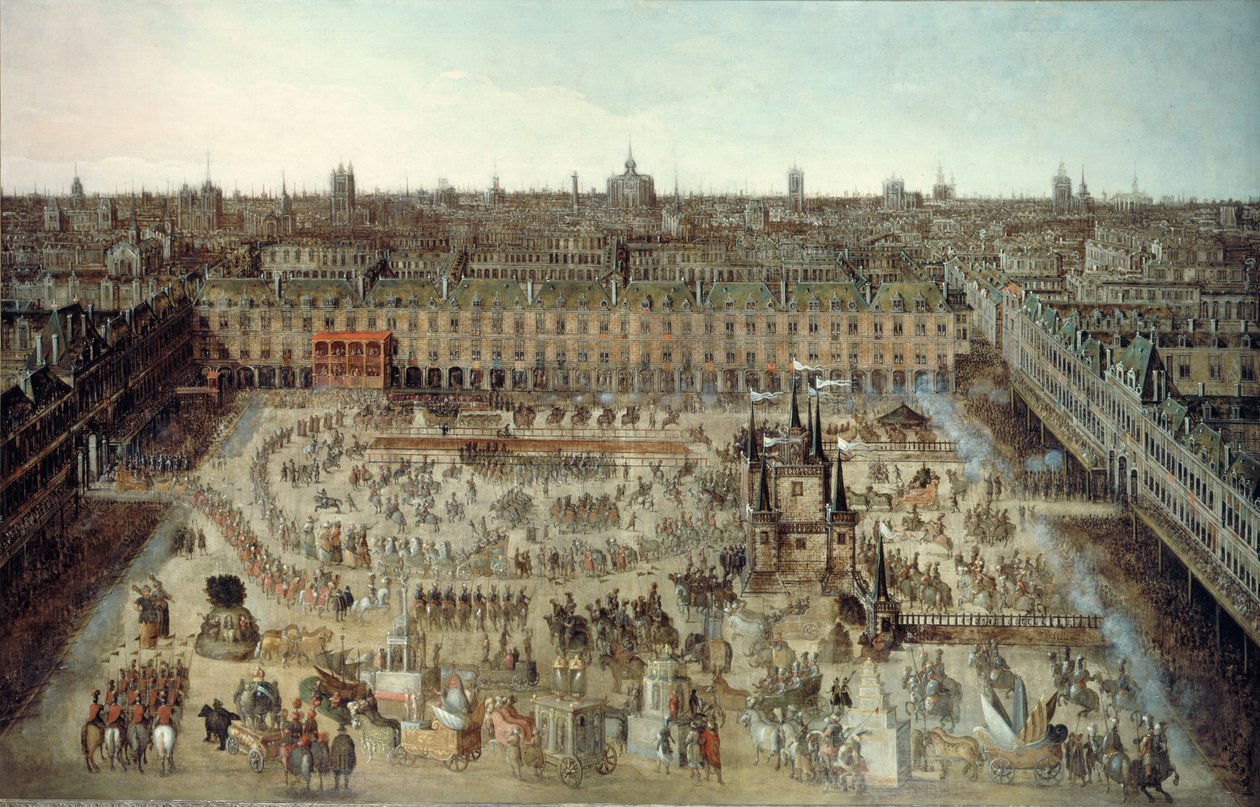 XIII. Lajos és Osztrák Anna házassági szerződésének megünneplése..., 1612. alkotó: Unbekannt
