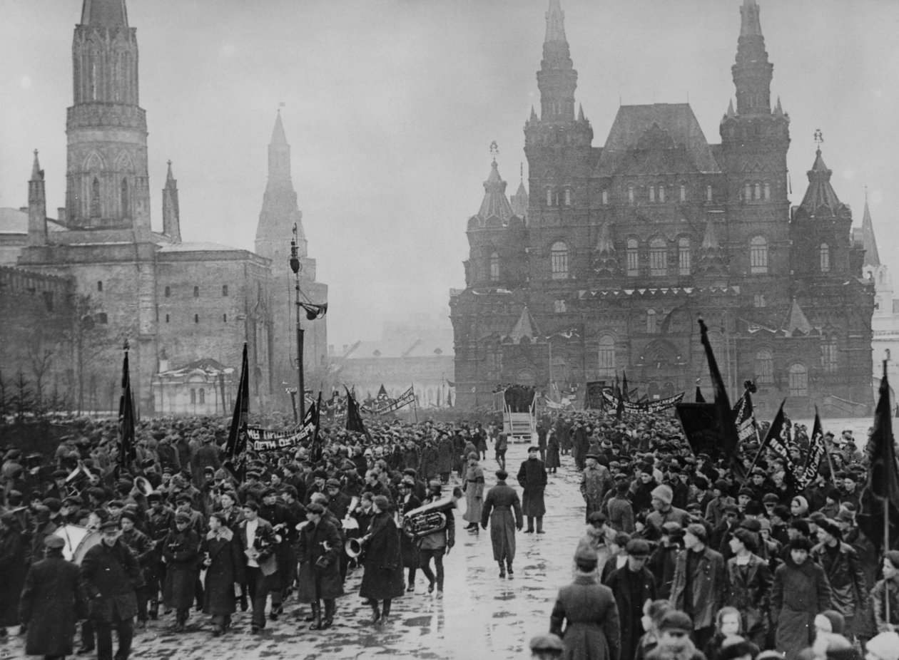Ünnepségek az októberi forradalom 8. évfordulója alkalmából Moszkvában, 1925. alkotó: Unbekannt