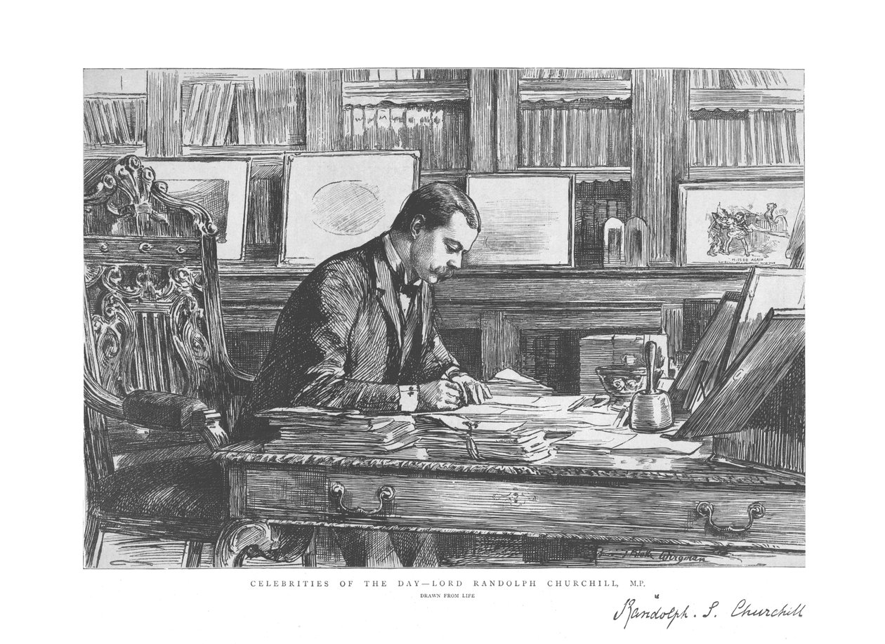 A nap hírességei – Lord Randolph Churchill, M.P., 1885 alkotó: Unbekannt