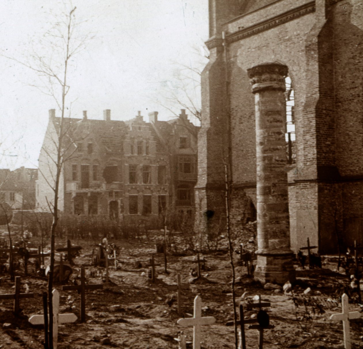 Temető, Nieuwpoort, Flandria, Belgium, c1914-c1918 alkotó: Unbekannt