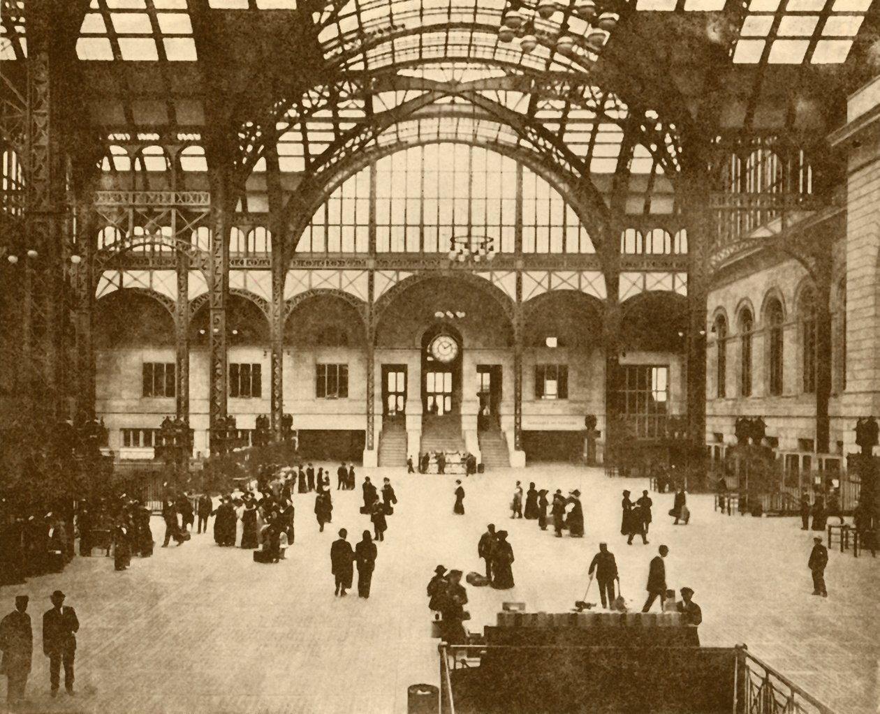 Central Hall, Pennsylvania állomás, New York Pennsylvania Railroad Company, 1930. alkotó: Unbekannt