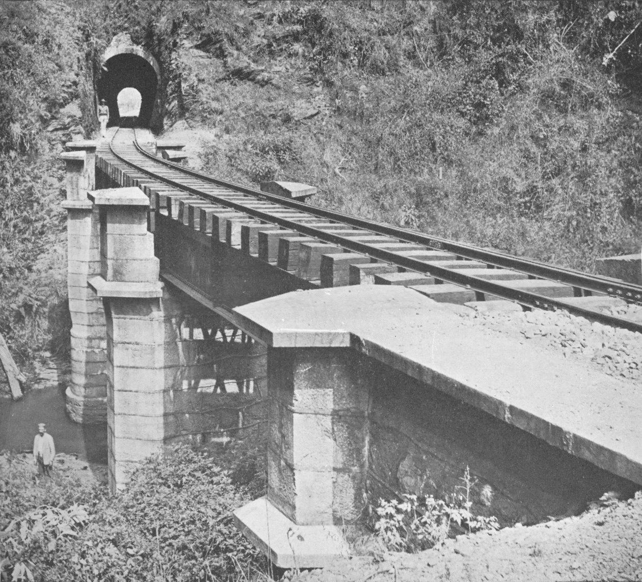 Brazília központi vasútvonala: Alagút a Serra do MAR-on, 1914 alkotó: Unbekannt