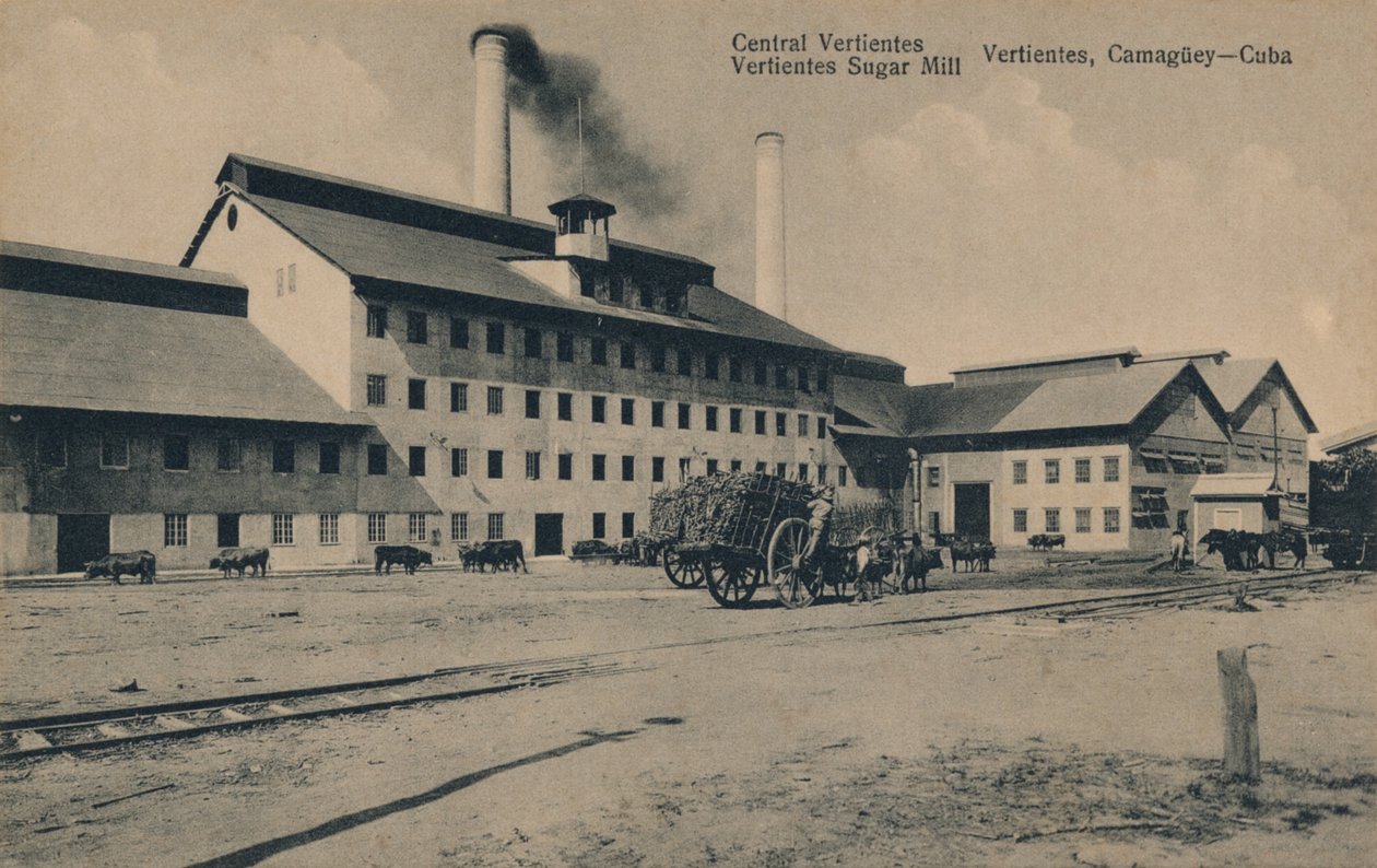Central Vertientes cukorgyár, Camaguey, Kuba, 1910 alkotó: Unbekannt