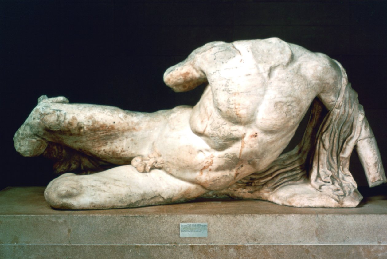 Cephisus vagy Illisus a Parthenon nyugati oromfalából, ie 447-432 alkotó: Unbekannt