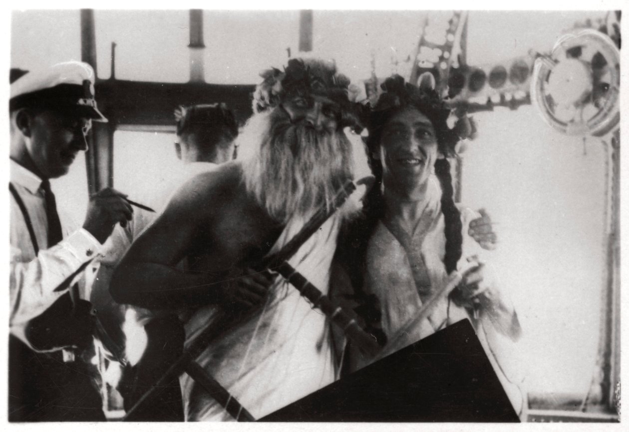 Ünnepély az egyenlítő átlépését a Graf Zeppelin léghajó fedélzetén, 1930 1933 alkotó: Unbekannt