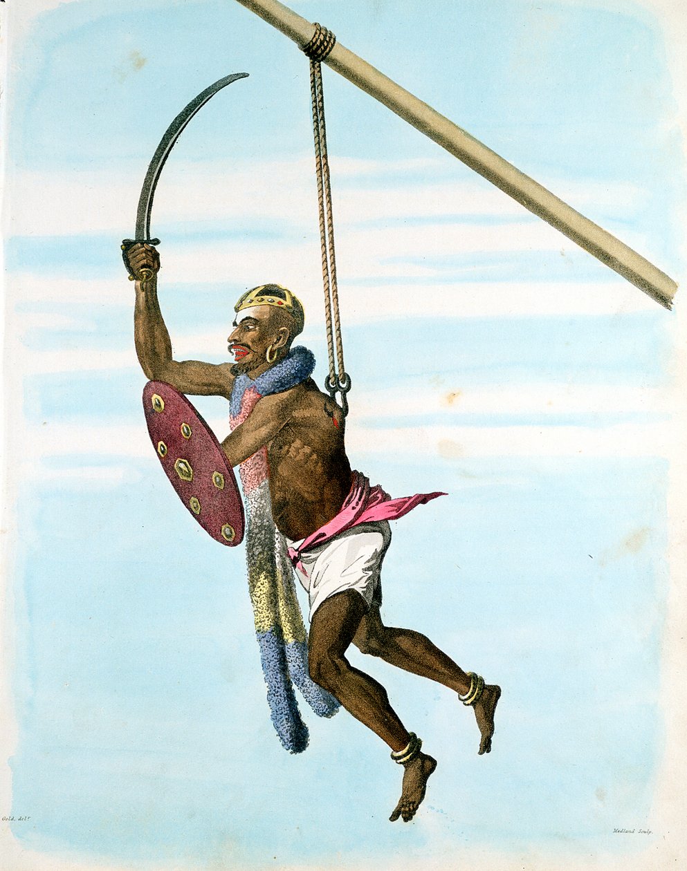 Ünnepség Mariatale, a himlő istennője tiszteletére, Negapattam, India, 1806 alkotó: Unbekannt