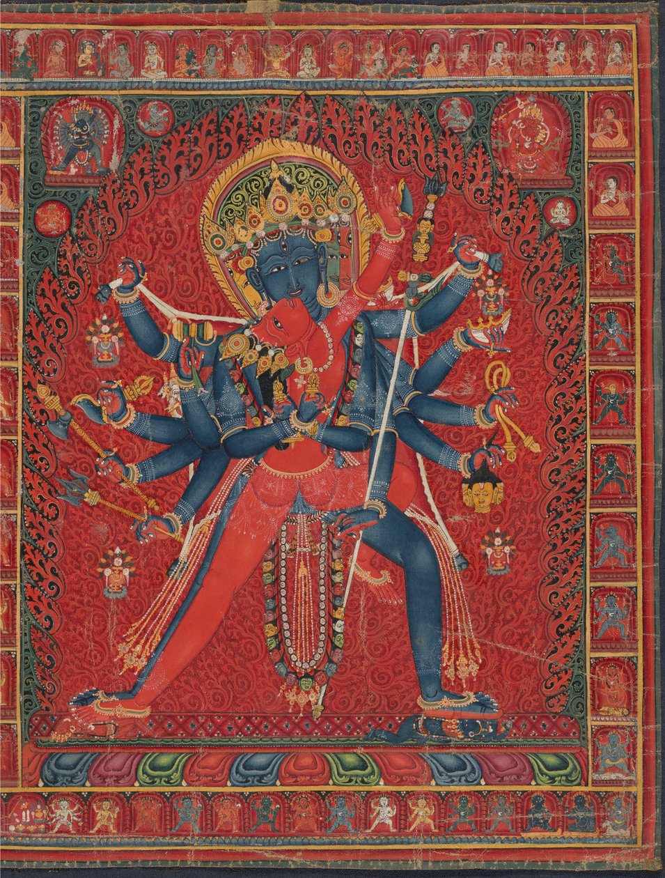 Csakraszamvara és Vajravarahi hitvese, 1450-1500. alkotó: Unbekannt