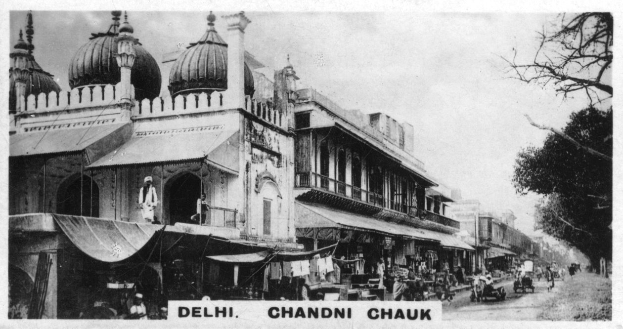 Chandni Chowk, Delhi, India, 1925 alkotó: Unbekannt