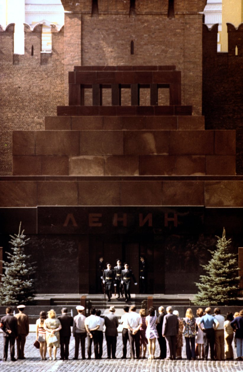 Őrségváltás a Lenins mauzóleumnál, Vörös tér, Moszkva, 1980 alkotó: Unbekannt