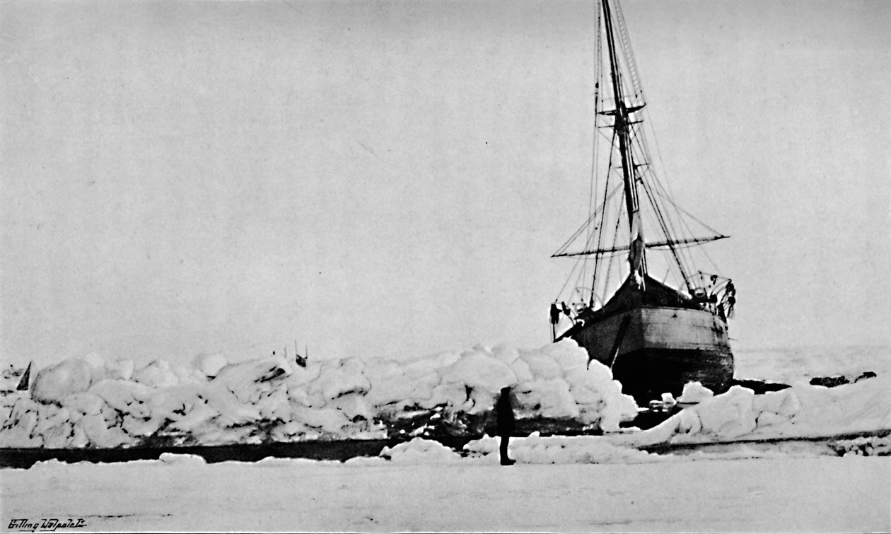 Csatorna Astern of the Fram. 1895. június, 1897 alkotó: Unbekannt