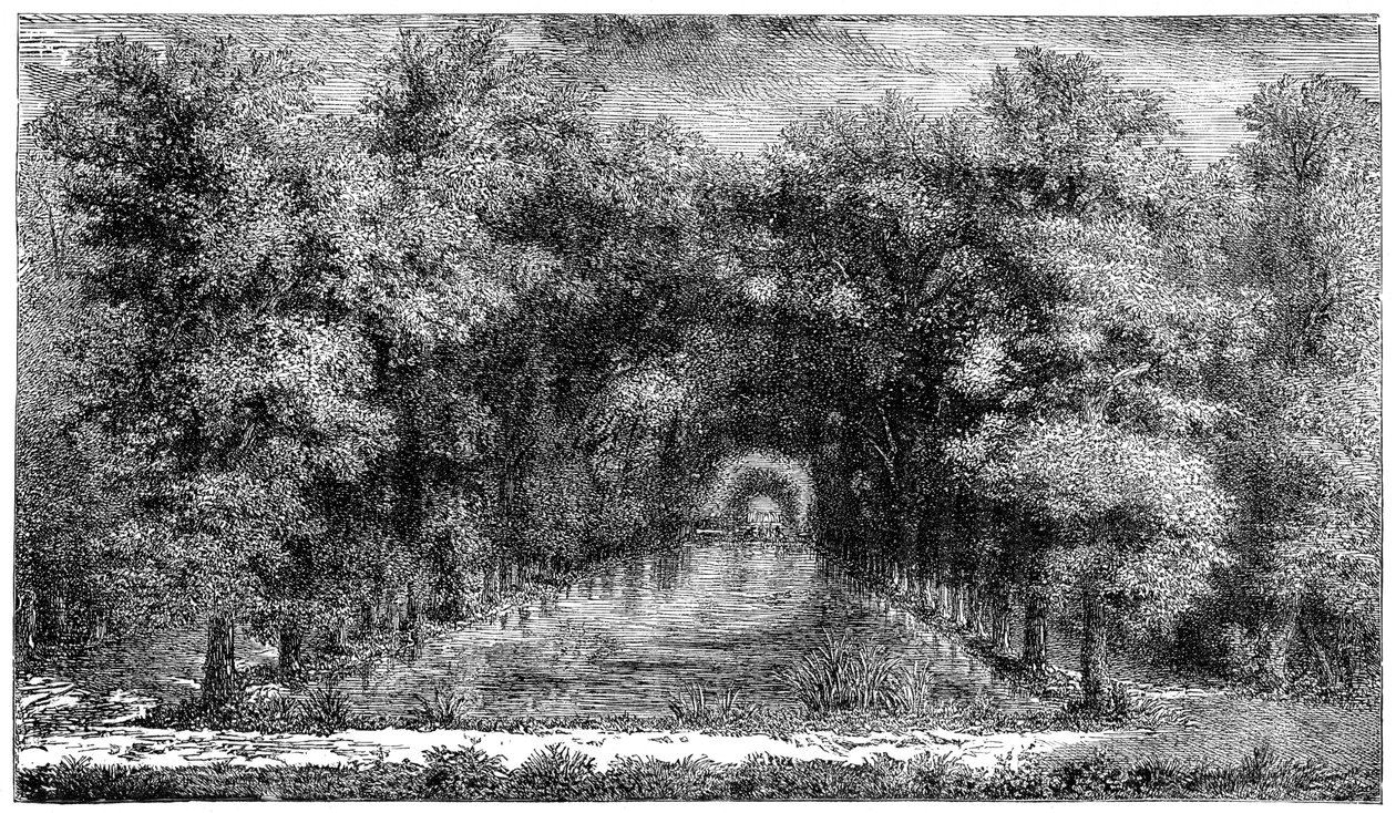 Chantilly Park, Párizs, Franciaország, 1885 alkotó: Unbekannt