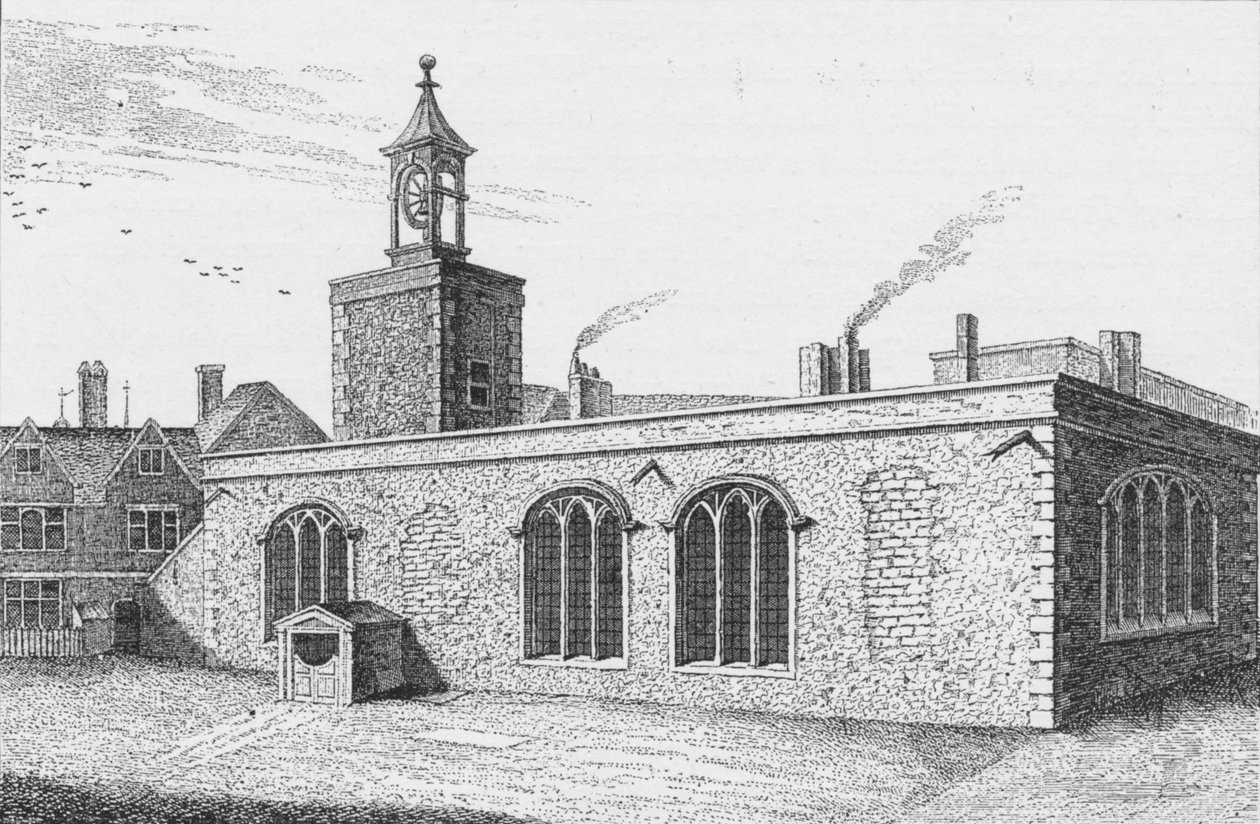 A Vincula Szent Péter királyi kápolna, kilátással a Tower Greenre, London, 1737 1904 alkotó: Unbekannt