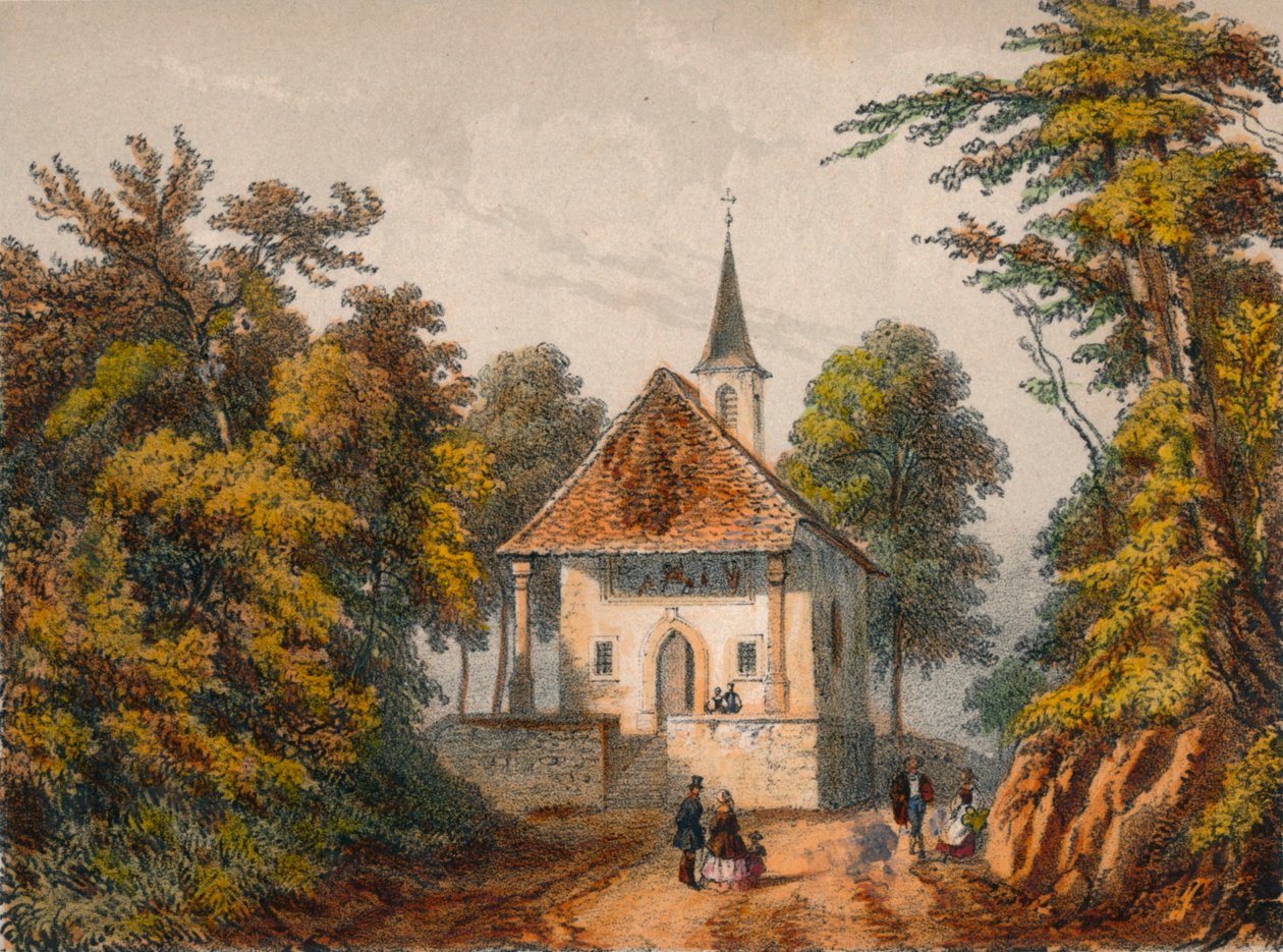 Chapelle de Guillaume-Tell, Küssnacht, 19. század közepe. alkotó: Unbekannt