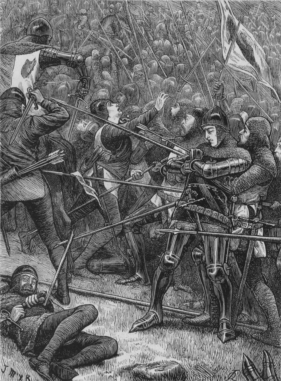 A skótok vádja Halidon Hillnél, 1333. július 19., 1880 alkotó: Unbekannt