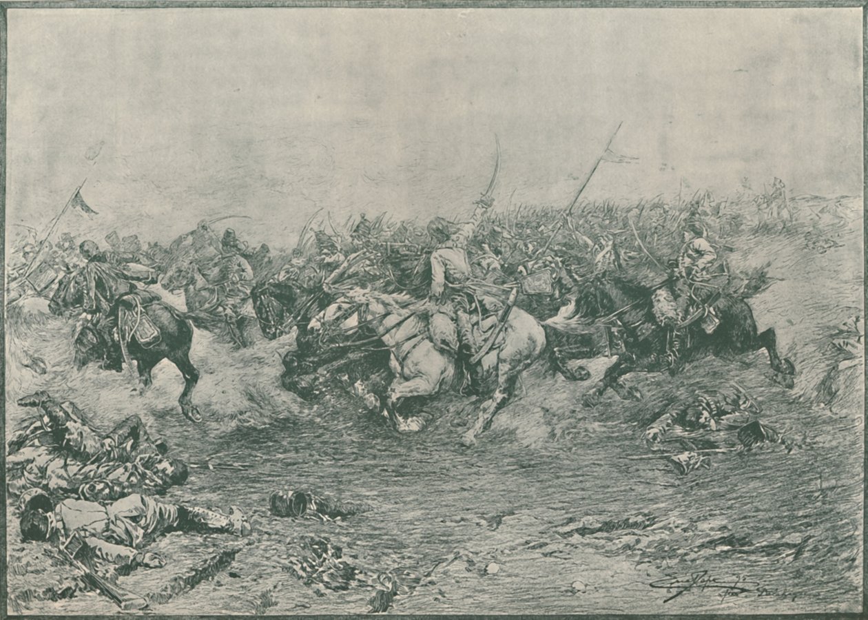 A tizenkettedik huszárok rohama a marengói csatában, 1800, 1896. alkotó: Unbekannt
