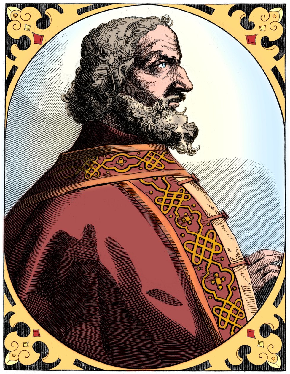 Nagy Károly 712-814, Szent-római császár és a frankok királya, 1849. XVI. század alkotó: Unbekannt
