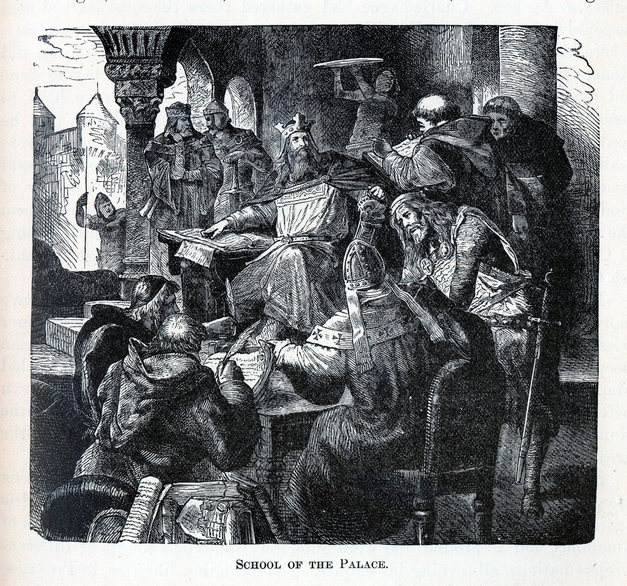 Nagy Károly palotaiskolája, 1882 alkotó: Unbekannt