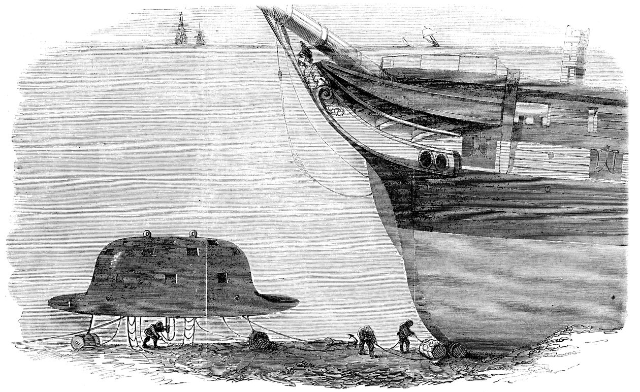 Charles Babbages javasolta egy búvárharang tervét, 1855 alkotó: Unbekannt