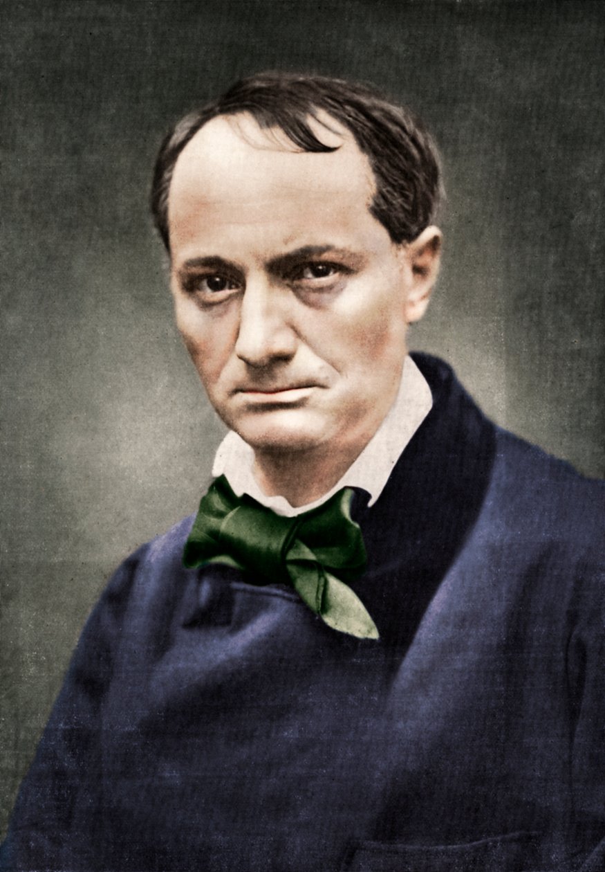 Charles Baudelaire, befolyásos francia költő, kritikus és műfordító, 19. század közepe. alkotó: Unbekannt