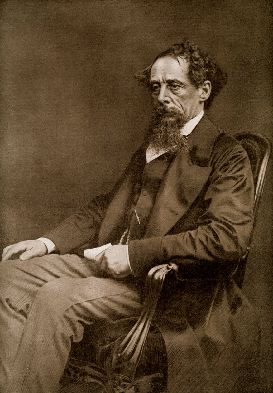 Charles Dickens, 19. századi angol író, 1910 alkotó: Unbekannt