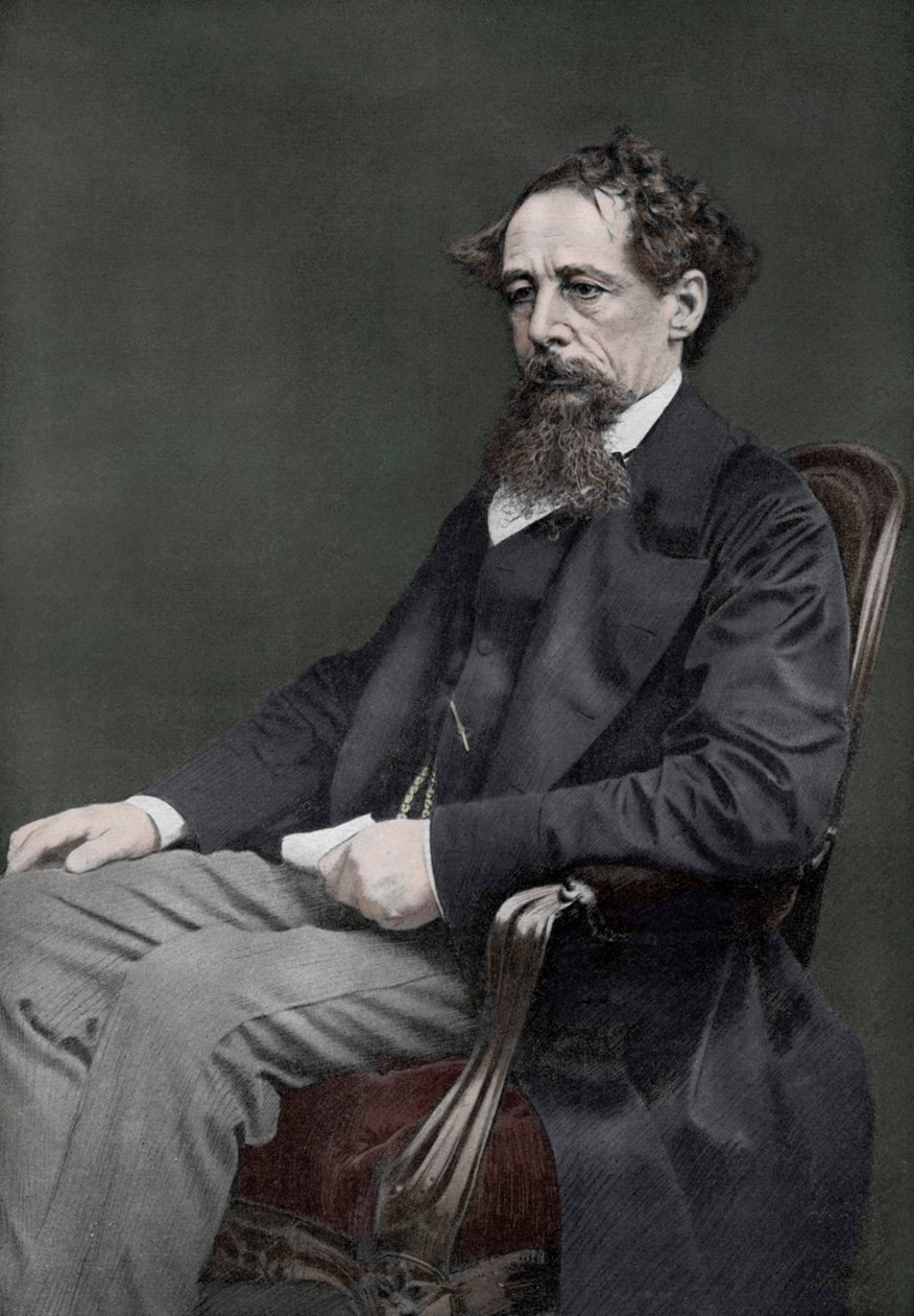 Charles Dickens, 19. századi angol író, 1910 alkotó: Unbekannt