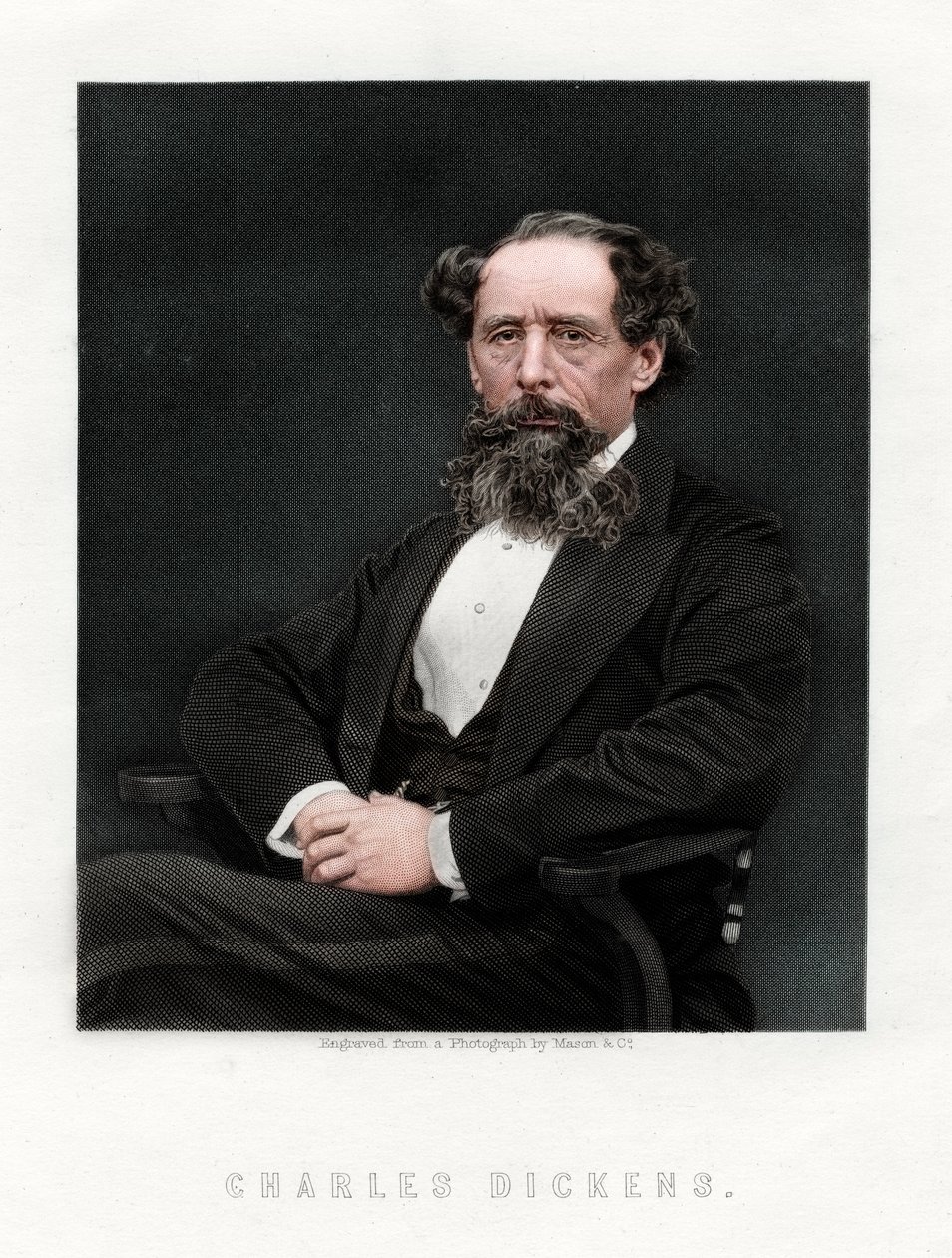 Charles Dickens angol regényíró és újságíró, 1876. alkotó: Unbekannt