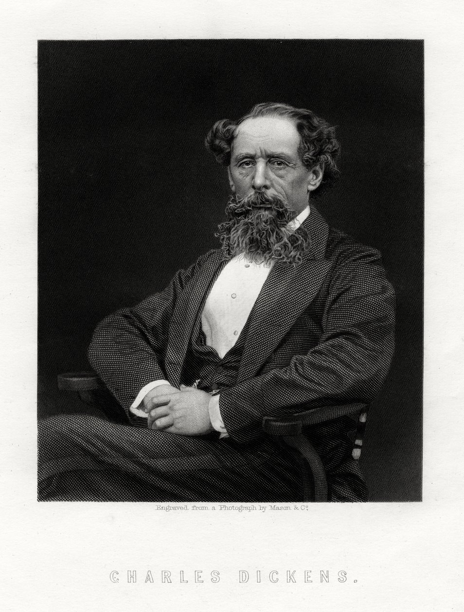 Charles Dickens angol regényíró és újságíró, 1876 alkotó: Unbekannt