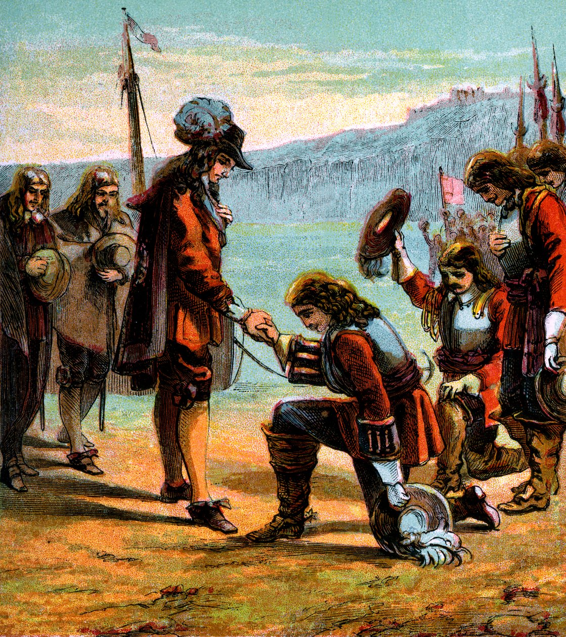 II. Károly és Monck tábornok, c1660, c1850 alkotó: Unbekannt