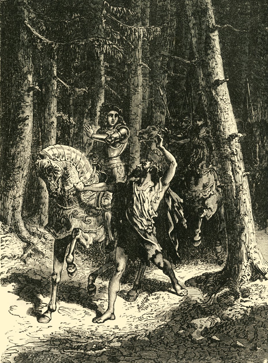 VI. Károly a Le Mans-i erdőben, 1392, 1890. alkotó: Unbekannt
