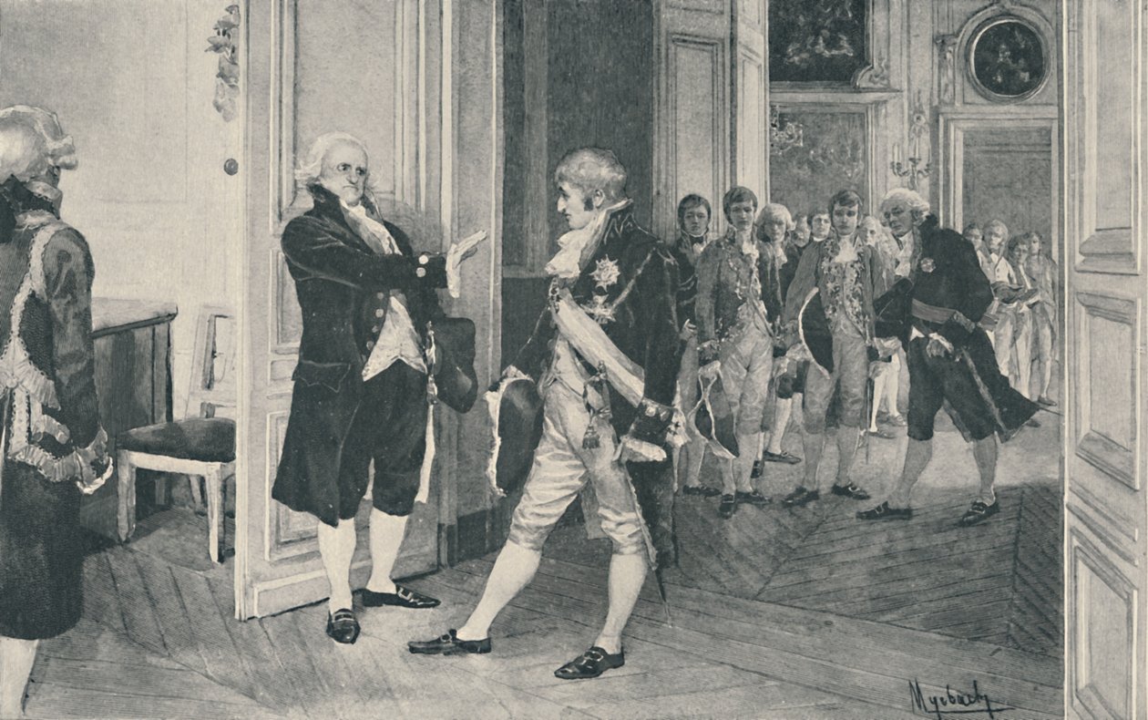 Károly és Ferdinánd Bayonne-ban, 1808, 1896 alkotó: Unbekannt