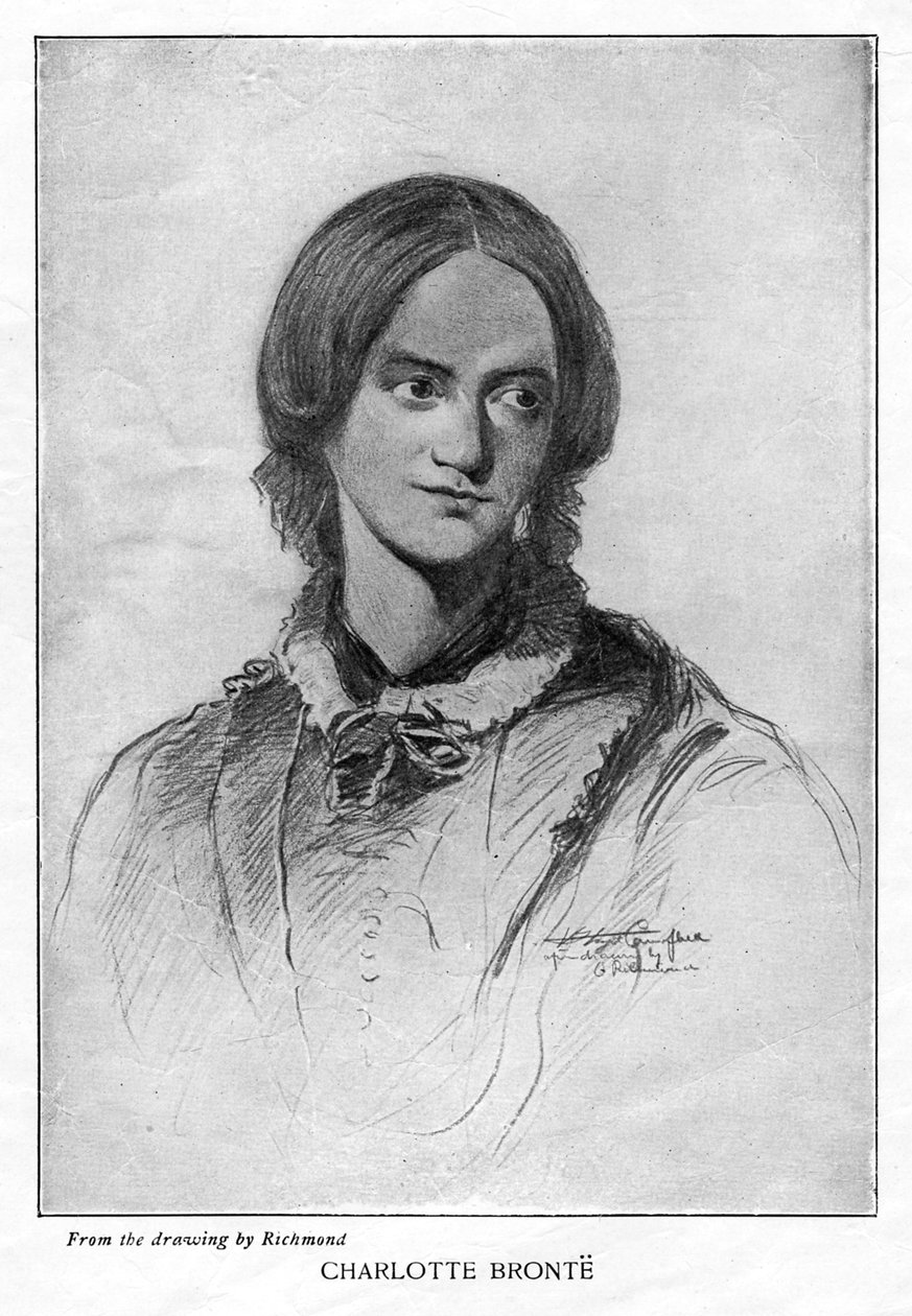 Charlotte Brontë angol regényíró, 1906 alkotó: Unbekannt