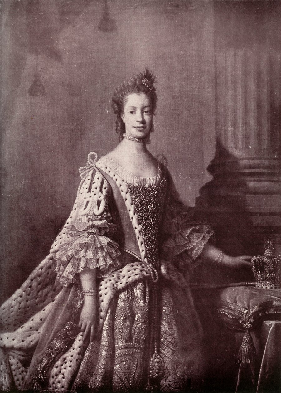 Charlotte Sophia of Mecklenburg-Strelitz, III. György királyné hitvese, 1761-1762, 1919 alkotó: Unbekannt