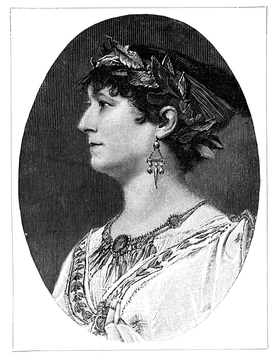 Charlotte Wolter, 19. századi osztrák színésznő, 1900 alkotó: Unbekannt