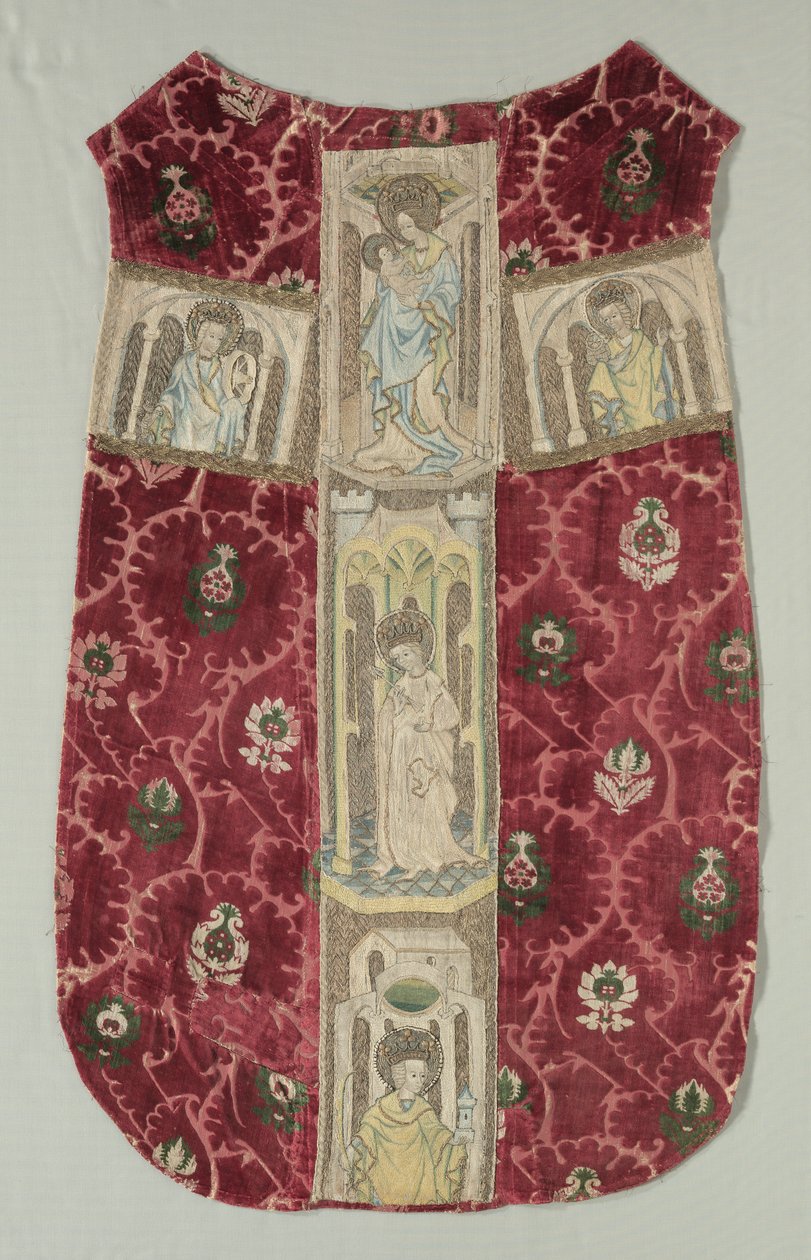 Chasuble hát hímzett Orphrey szalaggal, 1415-1425. alkotó: Unbekannt