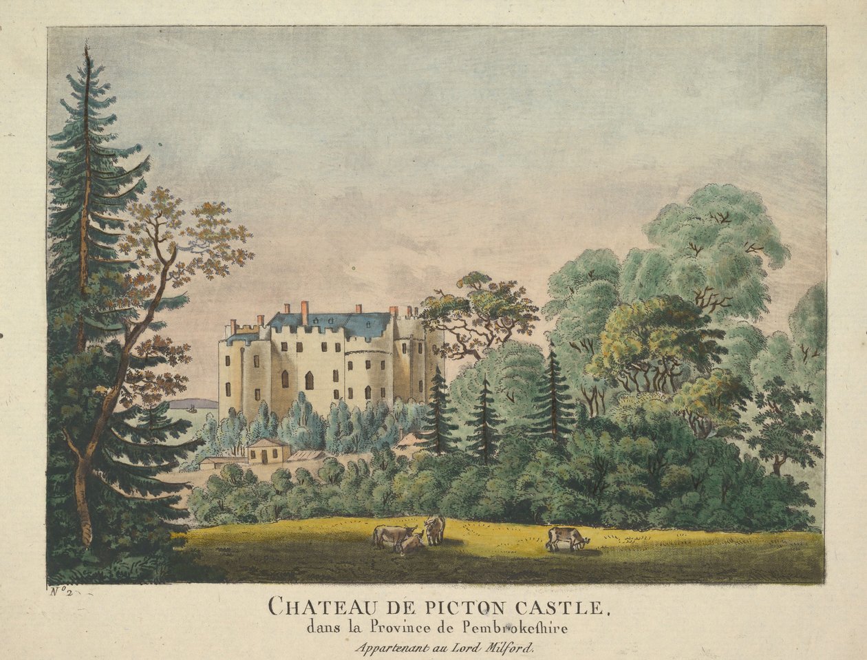 Chateau de Picton kastély, 1735-43. alkotó: Unbekannt