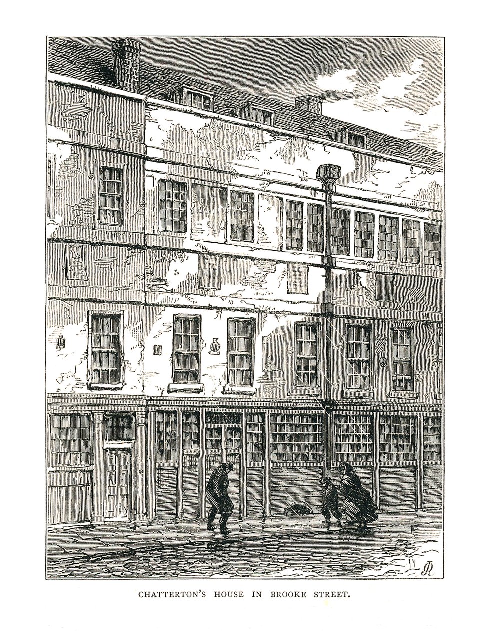 Chattertons ház a Brooke Street-ben, 1878 alkotó: Unbekannt