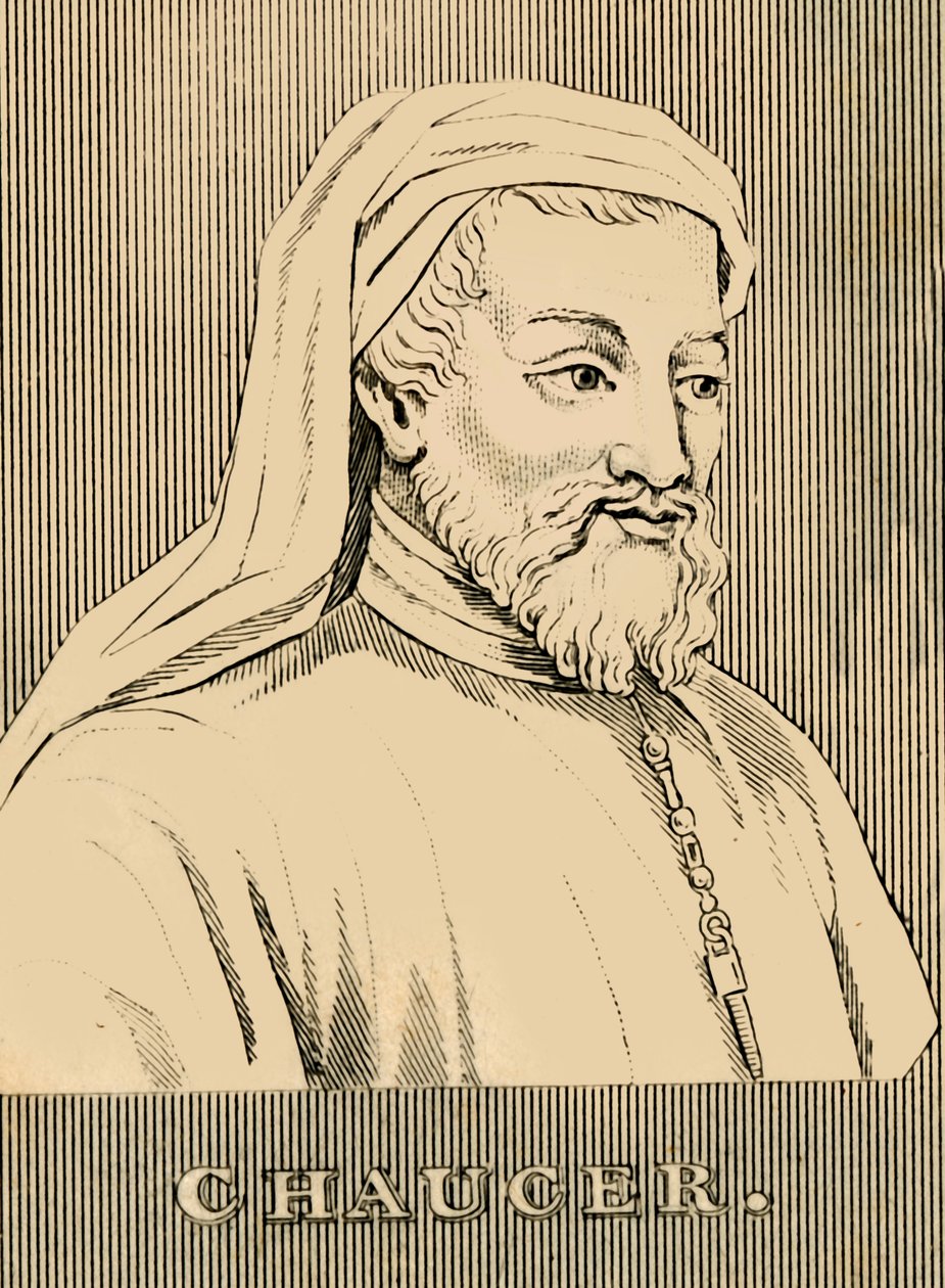 Chaucer, 1343-1400, 1830. alkotó: Unbekannt