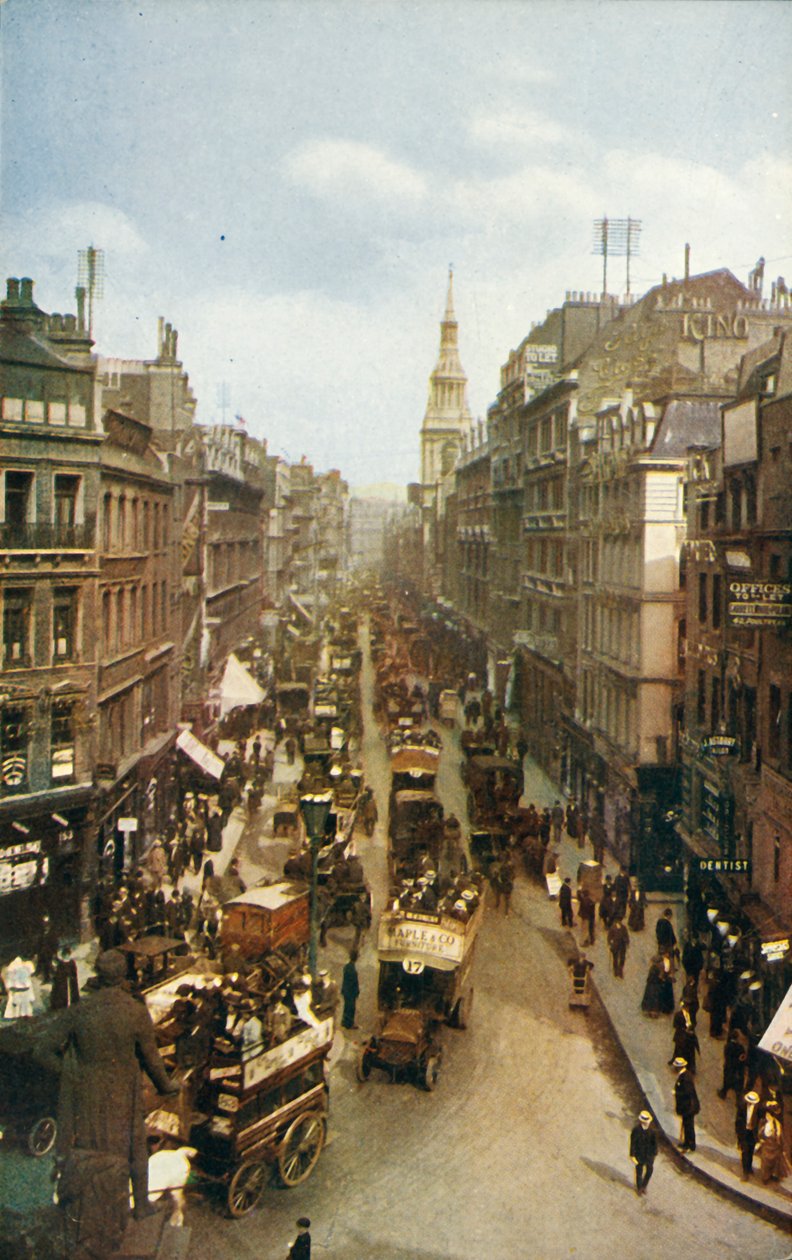 Cheapside, London, 1910. alkotó: Unbekannt
