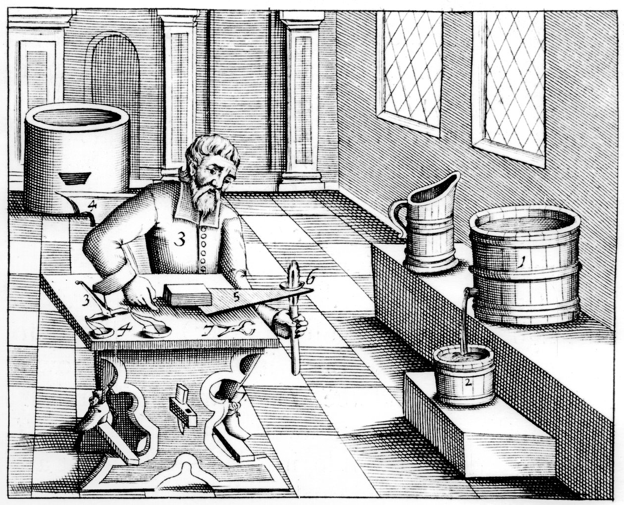 Salétrom-nitrát, kálium-nitrát vagy KN03, 1683 minőségének ellenőrzése alkotó: Unbekannt