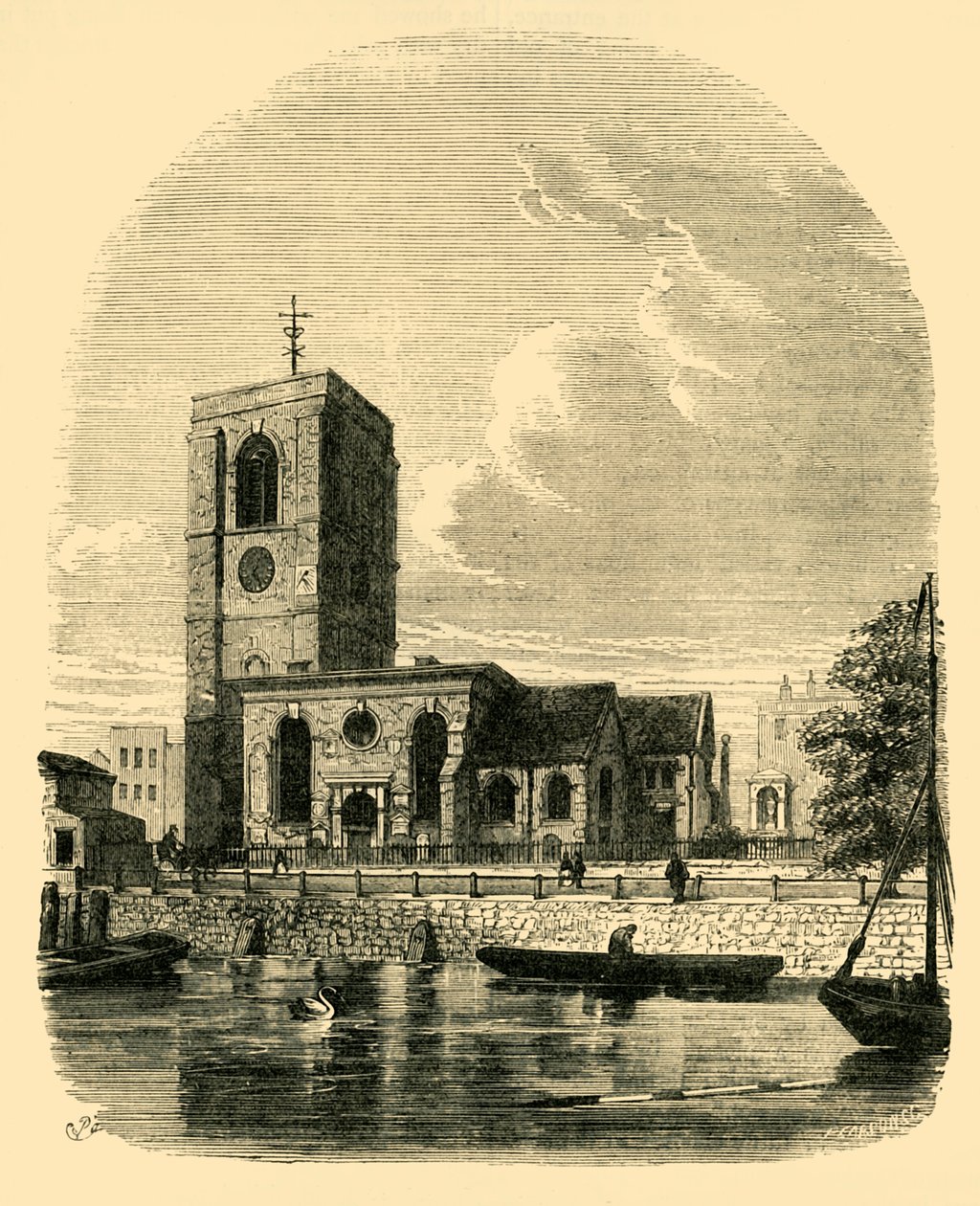 Chelsea Church, 1860, c1876. alkotó: Unbekannt