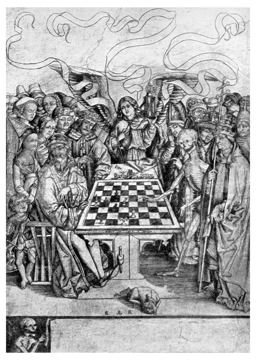 Sakk: Halál egy király ellen, c1400 1956 alkotó: Unbekannt