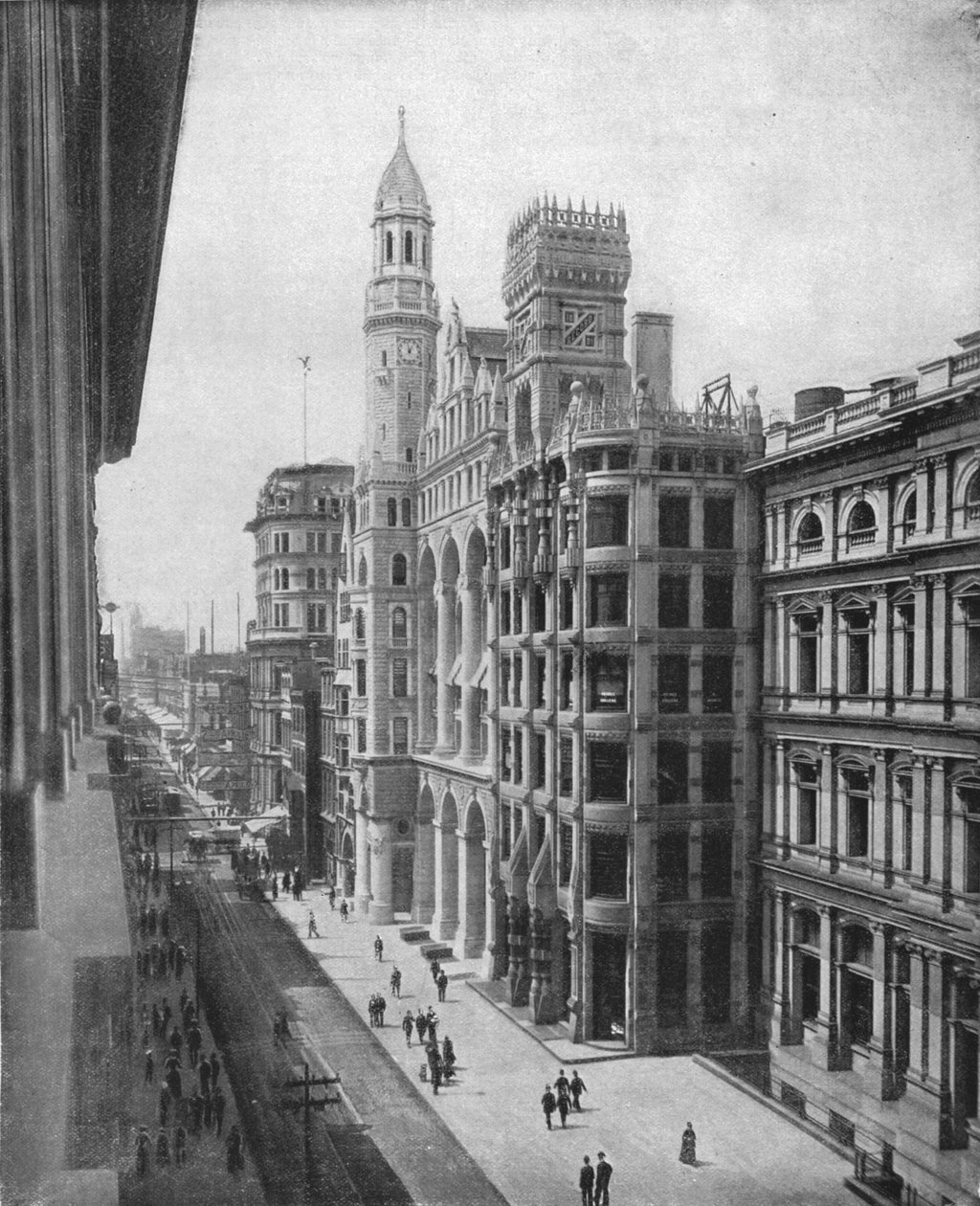 Chestnut Street, Philadelphia, USA, 1900. alkotó: Unbekannt