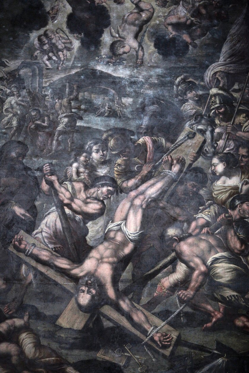 Chiesa della Grazia, Galatina, Puglia Szent Péter keresztre feszítését ábrázoló festmény, Galatina, Olaszország alkotó: Unbekannt