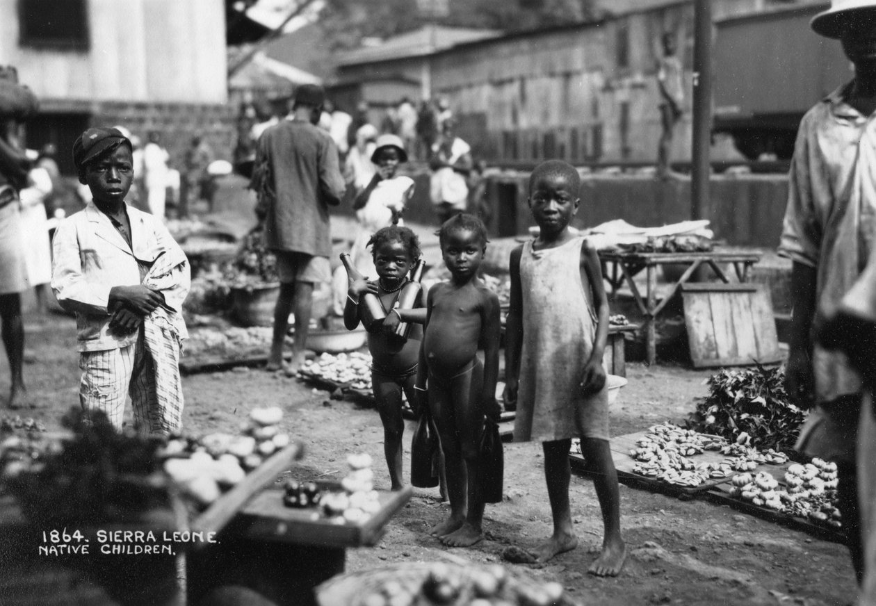 Gyermekek, Sierra Leone, XX. század alkotó: Unbekannt