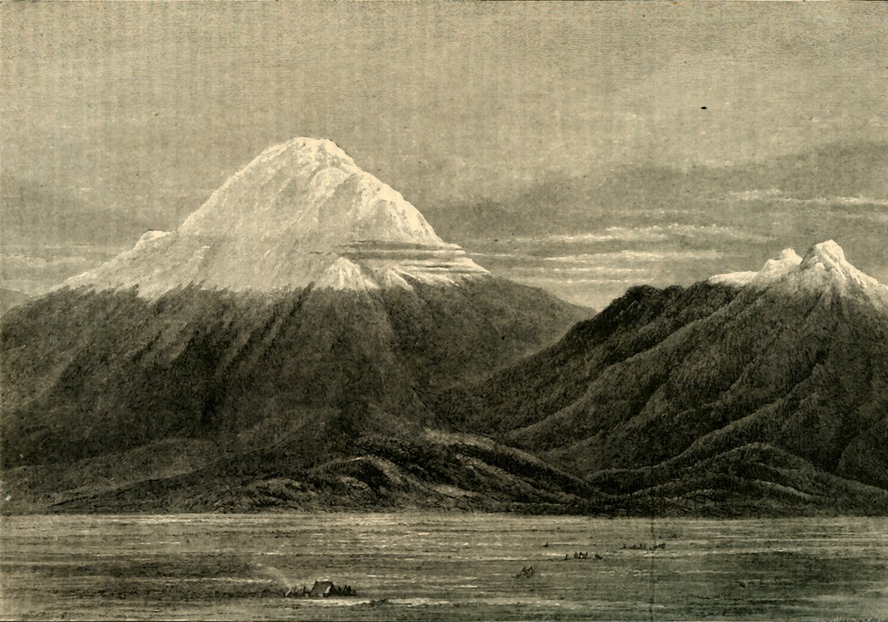 Chimborazo és Carihuairzao, Riobamba irányából, 1881. alkotó: Unbekannt