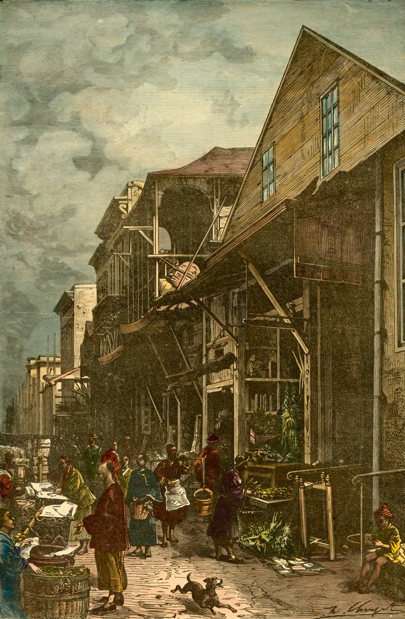Kínai negyed San Franciscoban, 1885. alkotó: Unbekannt