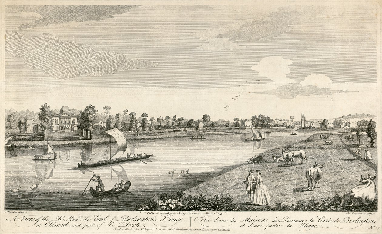 Chiswick-ház, London, 1750 alkotó: Unbekannt