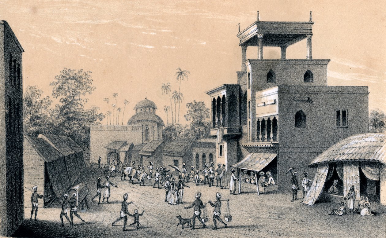 Chittapore út, Kalkutta, 1847 alkotó: Unbekannt